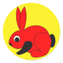 Rabbini - The Baby Rabbit Round Sticker