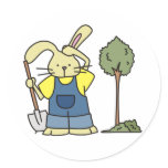 Rabbit Digging Garden stickers