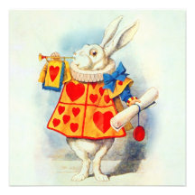 Rabbit from Alice in Wonderland ~ Invitation