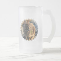 Rabbit Frosted Beer Mug