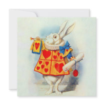 Rabbit in Alice Wonderland ~ Invitation
