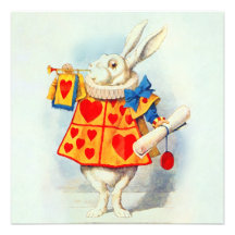 Rabbit in Alice Wonderland ~ Invitation