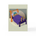 Rabbit in bed cards