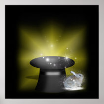 Rabbit  in the Magic Hat Poster