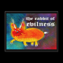 Rabbit of Evilness [postcard] postcards