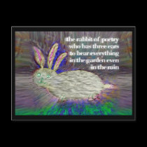 Rabbit of Poetry [postcard] postcards