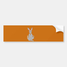 rabbit on variety of products bumper sticker