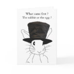 Rabbit or the Egg Easter Card