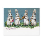 Rabbit Quartet Vintage Easter postcards
