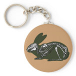 rabbit skeleton keychains