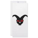 rabbit skull halloween icon rack cards