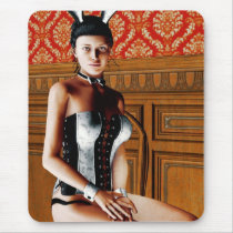 Rabbit stateroom mousepad