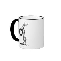 Rabbit with Drum Coffee Mugs