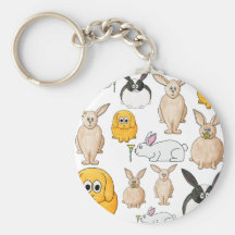 Rabbits. Keychains
