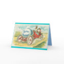 Rabbits on a Sunday Drive - Easter Gift cards
