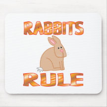 RABBITS RULE MOUSE MAT