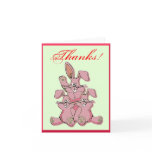 Rabbits Thank You Cards