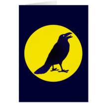 Rabe Krähe raven crow Karten