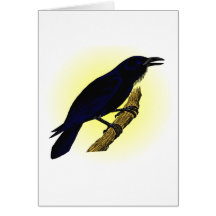 Rabe raven grußkarten
