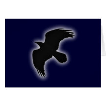 Rabe raven grußkarten