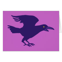 Rabe raven Halloween Karten