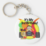 Race Car 3rd Birthday Tshirts and Gifts Keychains