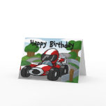 Race Car Birthday Card