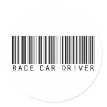 Race Car Driver Bar Code