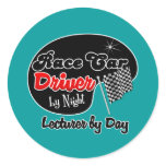 Race Car Driver by Night Lecturer by Day stickers