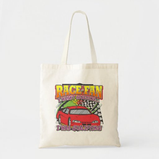 Race Fan Qualifying Canvas Bags