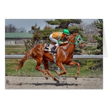 Race Horse #2 Greeting Card