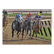 Race Horses #3 Card