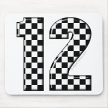 race number 12 mousepad