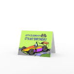 Race Themed Birthday Invitations cards