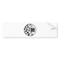 Racecar #99 bumper stickers