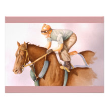 RaceHorse WaterColor Personalised Announcements