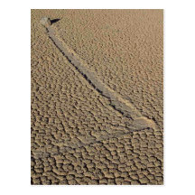 Racetrack Playa Sliding Stones Moving Rocks Post Card
