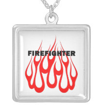 Racey Flames FF Personalized Necklace