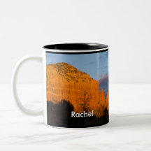 Rachel on Moonrise Glowing Red Rock Mug