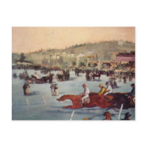 Racing at the Bois de Boulogne - Edouard Manet Postcards