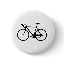 racing bike - racer bicycle pin