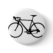 racing bike - racer bicycle pin