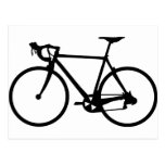 racing bike - racer bicycle postcards