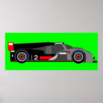Racing Car Poster