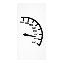 Racing car speed photo greeting card