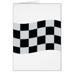 racing checker flag greeting card