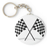 Racing Checkered Flags Key Chain