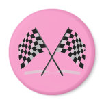 Racing Checkered Flags Fridge Magnet