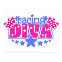 Racing Diva Post Card