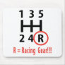 racing gear R Mouse Pads